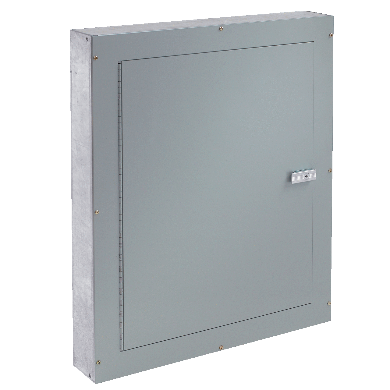 Telephone Cabinet Surface-Mount Type 1, 24.00x24.00x6.00, Gray, Steel