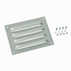 Louver Plate Kit, 4.75x4.50 inch, Gray ANSI 61, Mild Steel