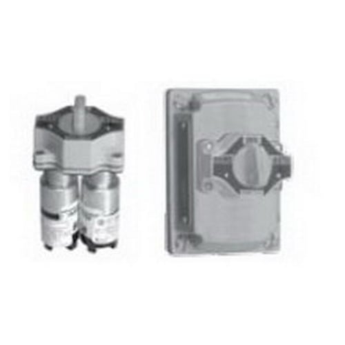 Selector Switch Assembly, 2-Circuit, Series: EDKB, 600 VAC, 10 A, Maintained Contact Mode, Hand/Off/Auto Legend, NEMA 3/7/9 Enclosure, Surface Mounting, Aluminum, Natural
