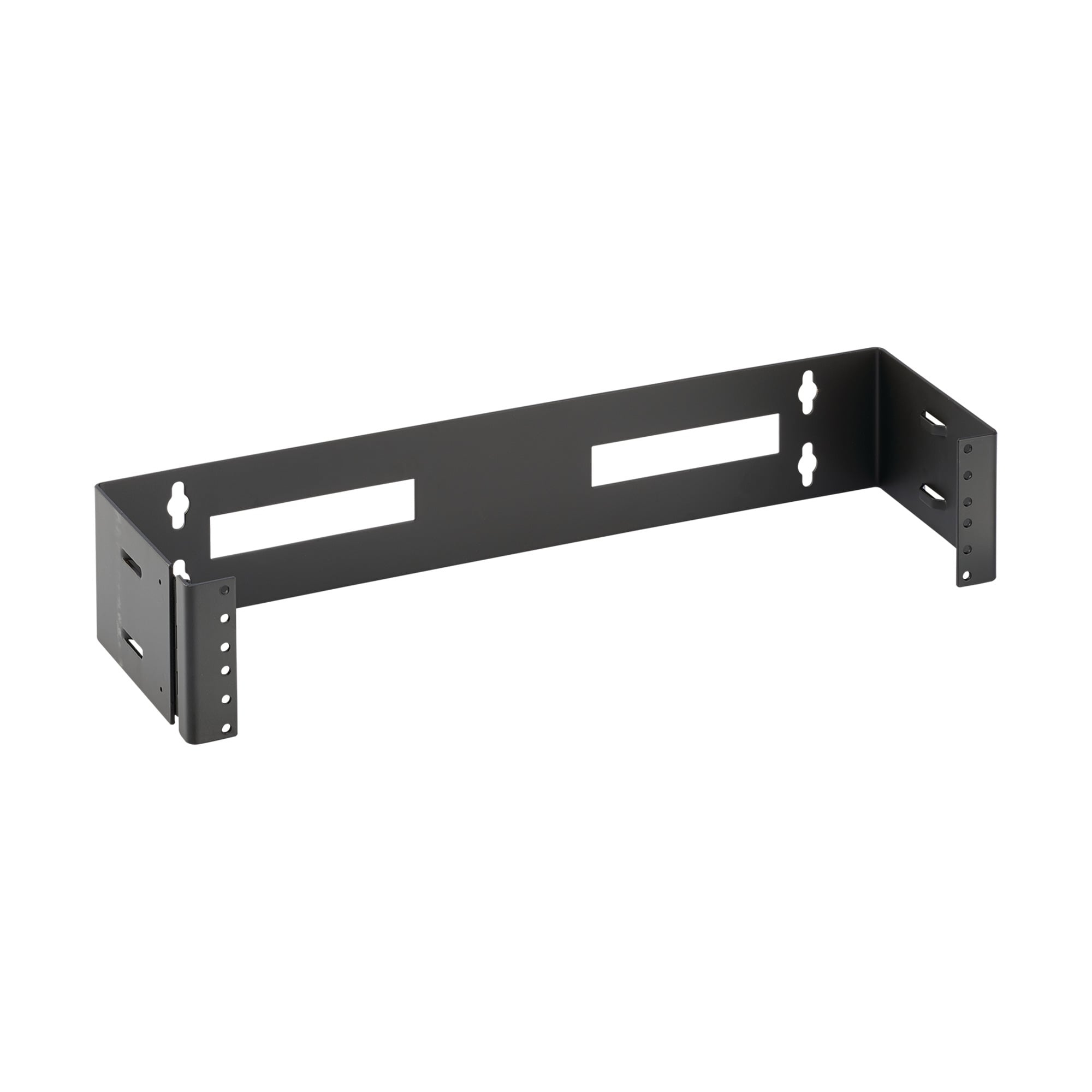 Panel 19-inch Hinged Wall-Mount 2U, Black, Steel