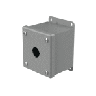 Pushbutton Enclosures Type 12, 1PBx22.5mm, Gray, Steel