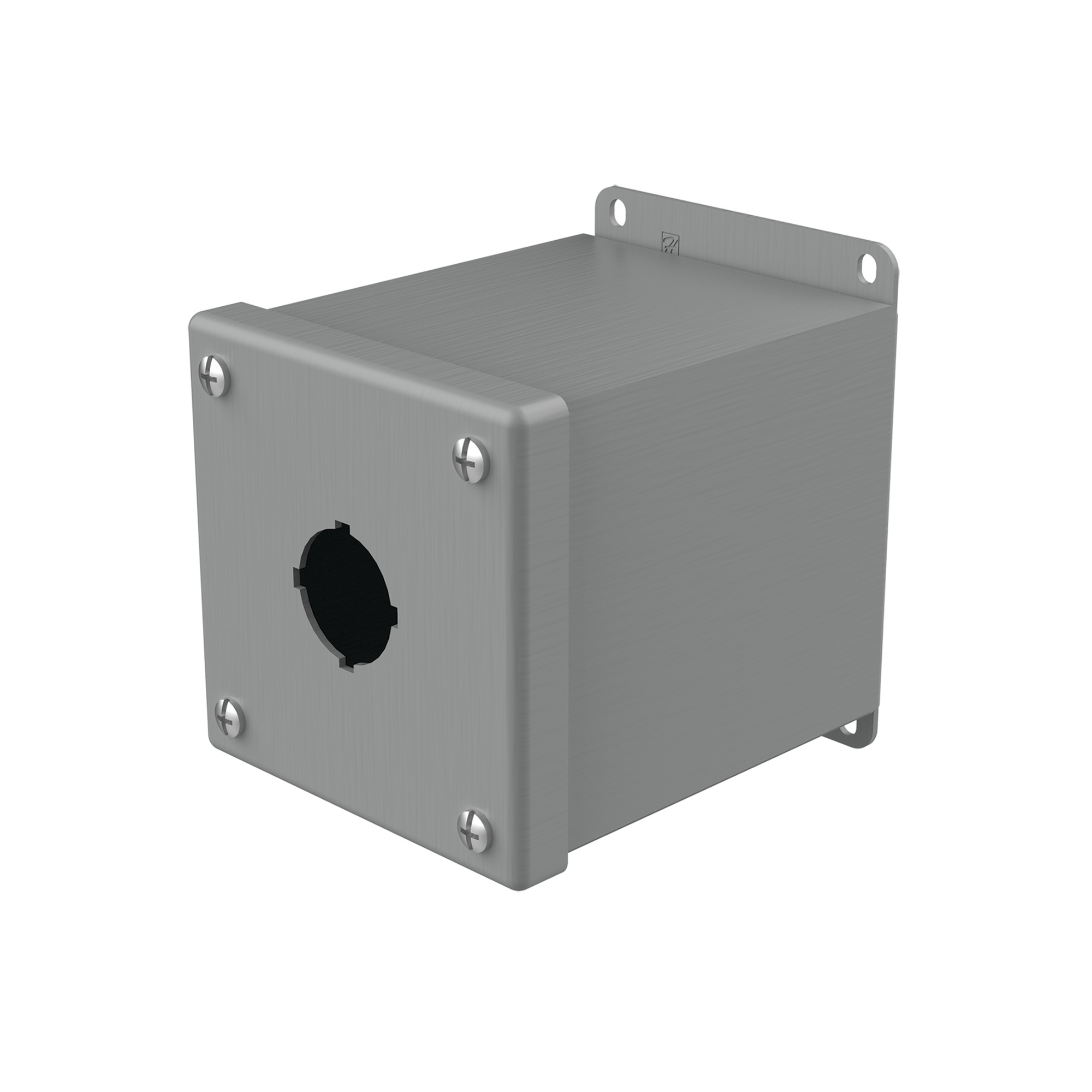 Extra-Deep Pushbutton Enclosure Type 12, 1PBx30.5mm, Gray, Steel