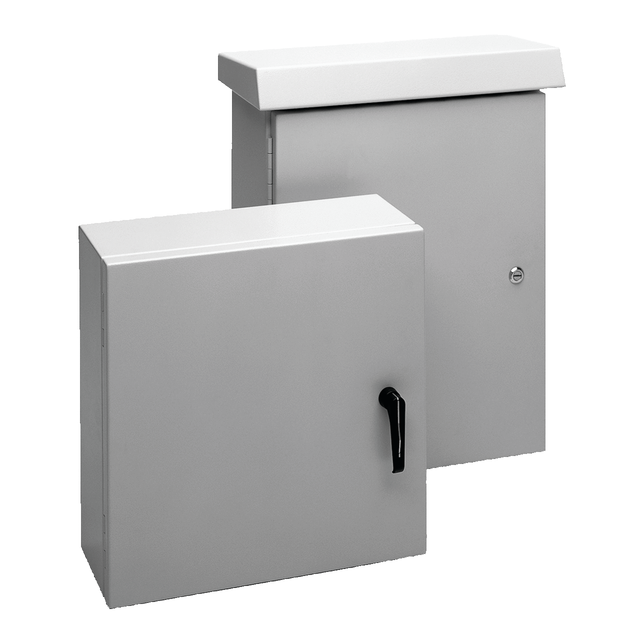ComLine Enclosure Hidden Hinge Type 4X, 600x500x200mm, Gray, Aluminum