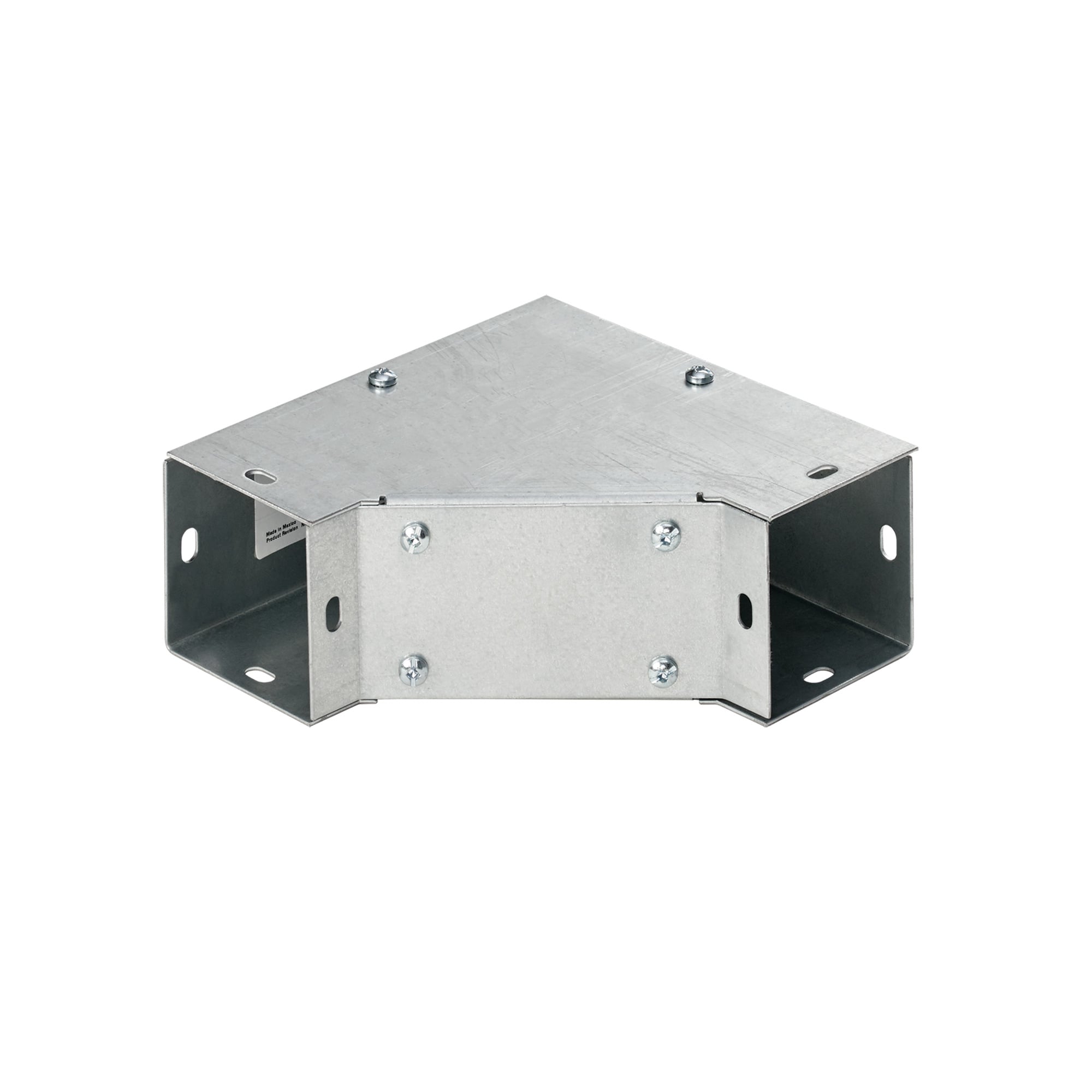 Elbow 90-Degree Lay-in Inside Opening, fits 10.00x10.00, Galvanized, Steel
