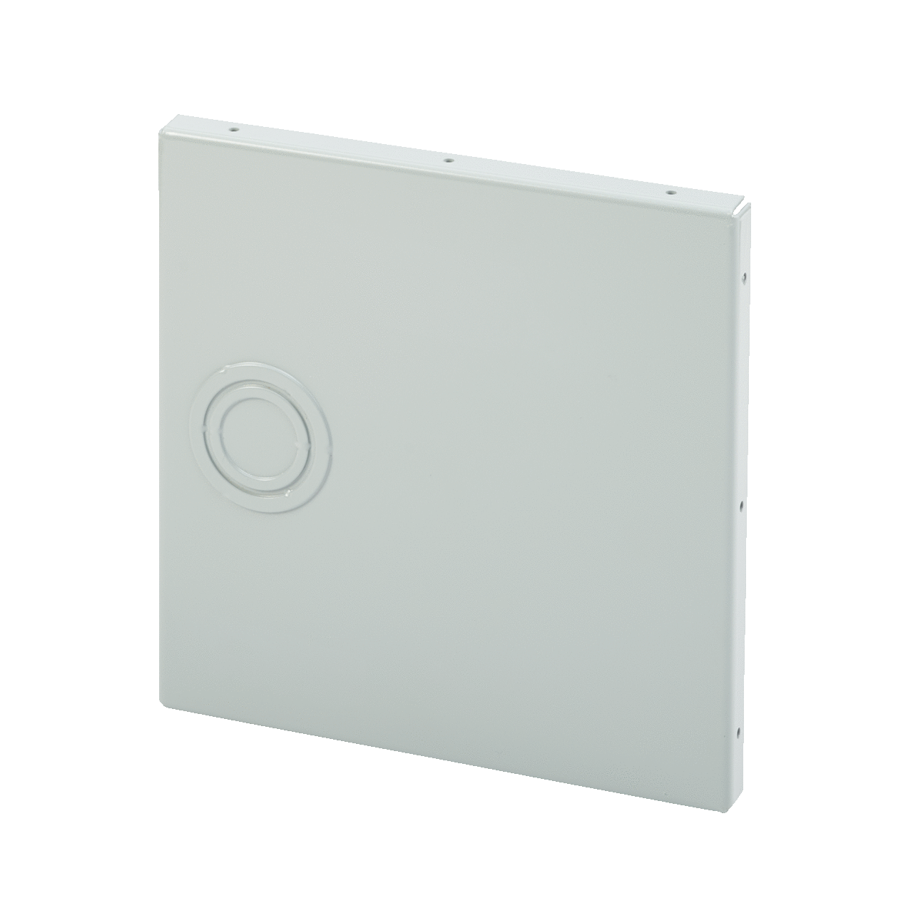 Closure Plate with knockouts, 10.00x10.00, Gray, Steel