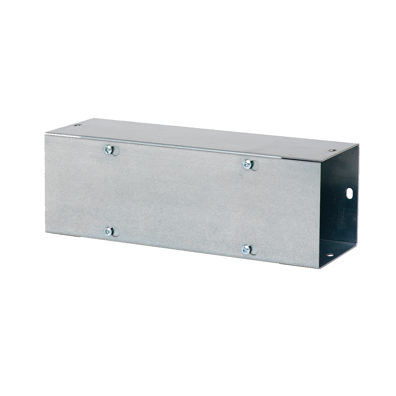 Straight Section Layin Flat Cover Type 1 no KOs, 10x10x48, Galvanized, Steel