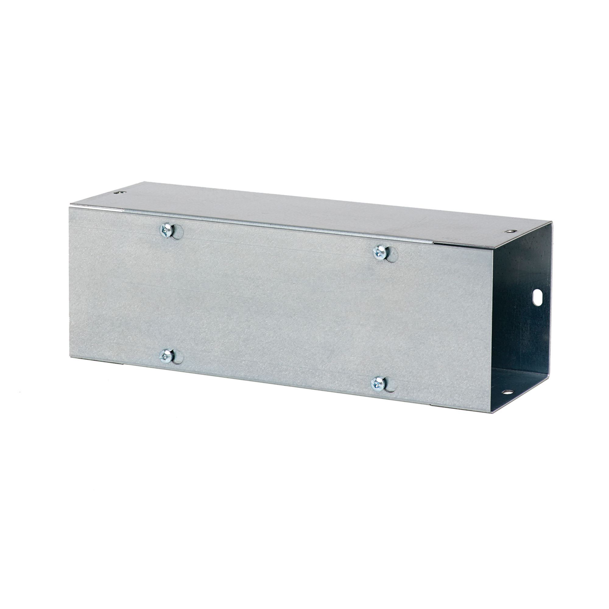 Straight Section Layin Flat Cover Type 1 no KOs, 12x12x36, Galvanized, Steel