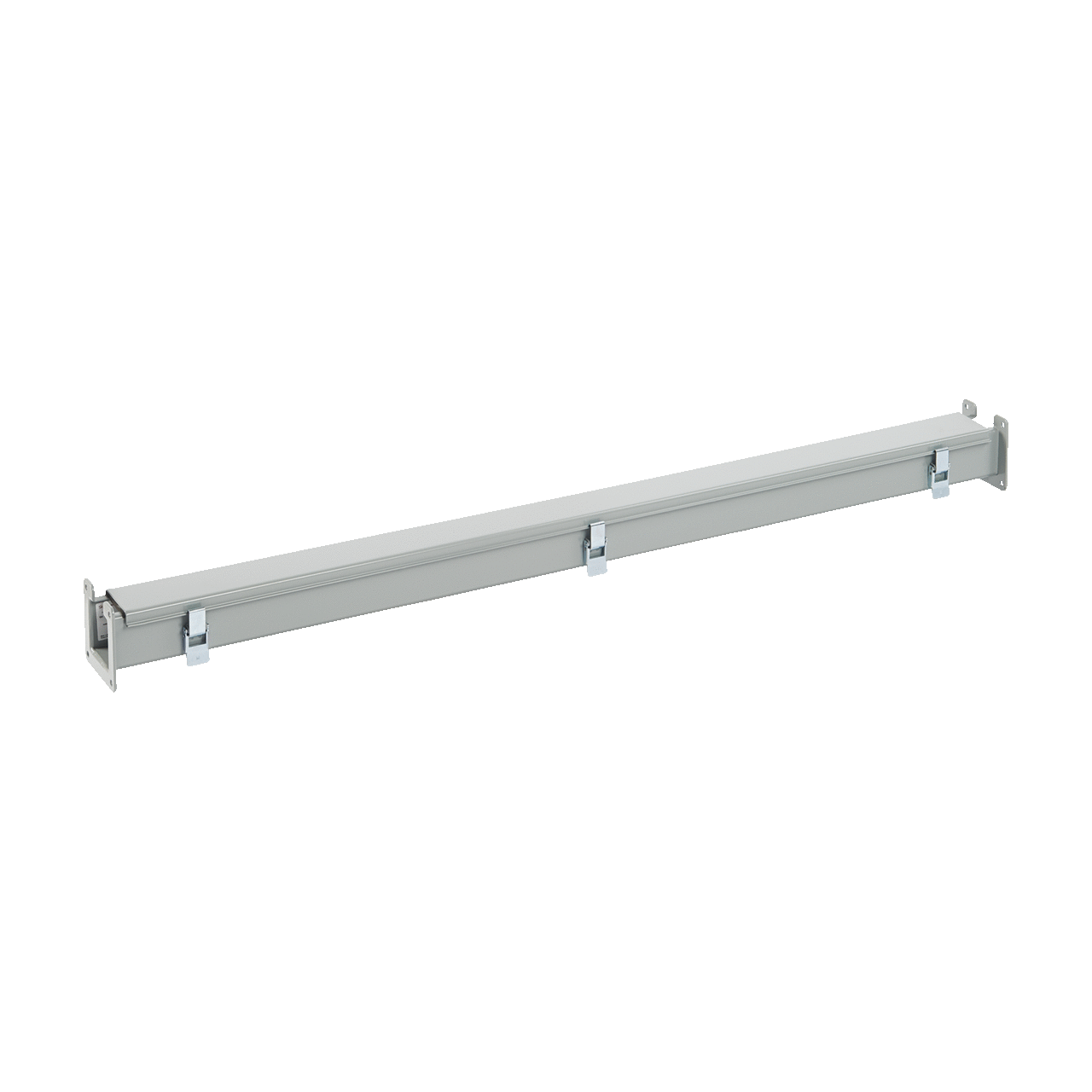 Straight Section Lay-in Hinged-Cover Type 12, 12.00x6.00x48.00, Gray, Steel