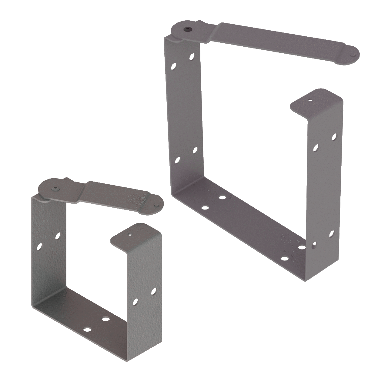 Universal U-Connector for LayIn Wireway, fits 2.50x2.50, Gray, Mild Steel