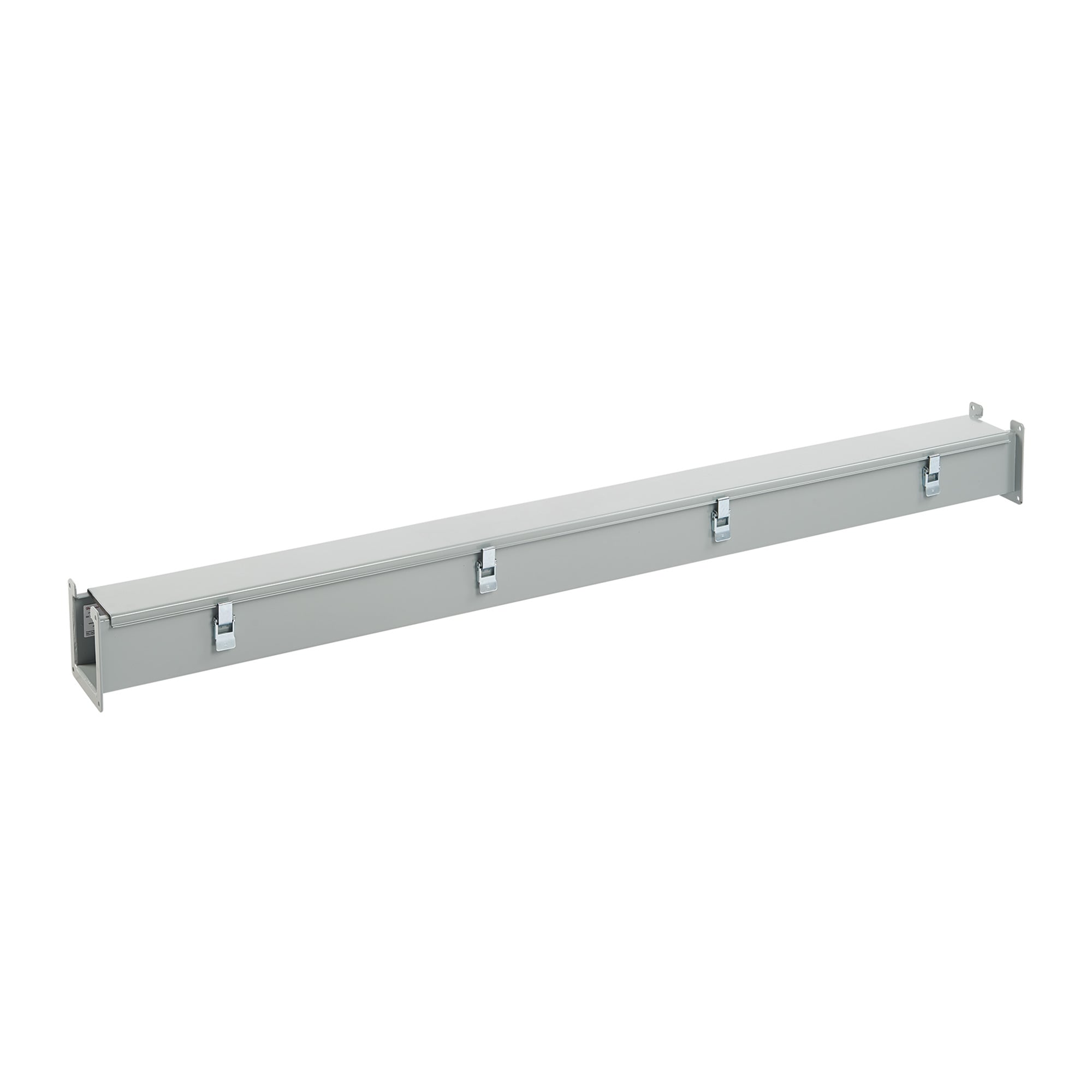 Straight Section Lay-in Hinged Cover Type 12, 2.50x2.50x120.00, Gray, Steel