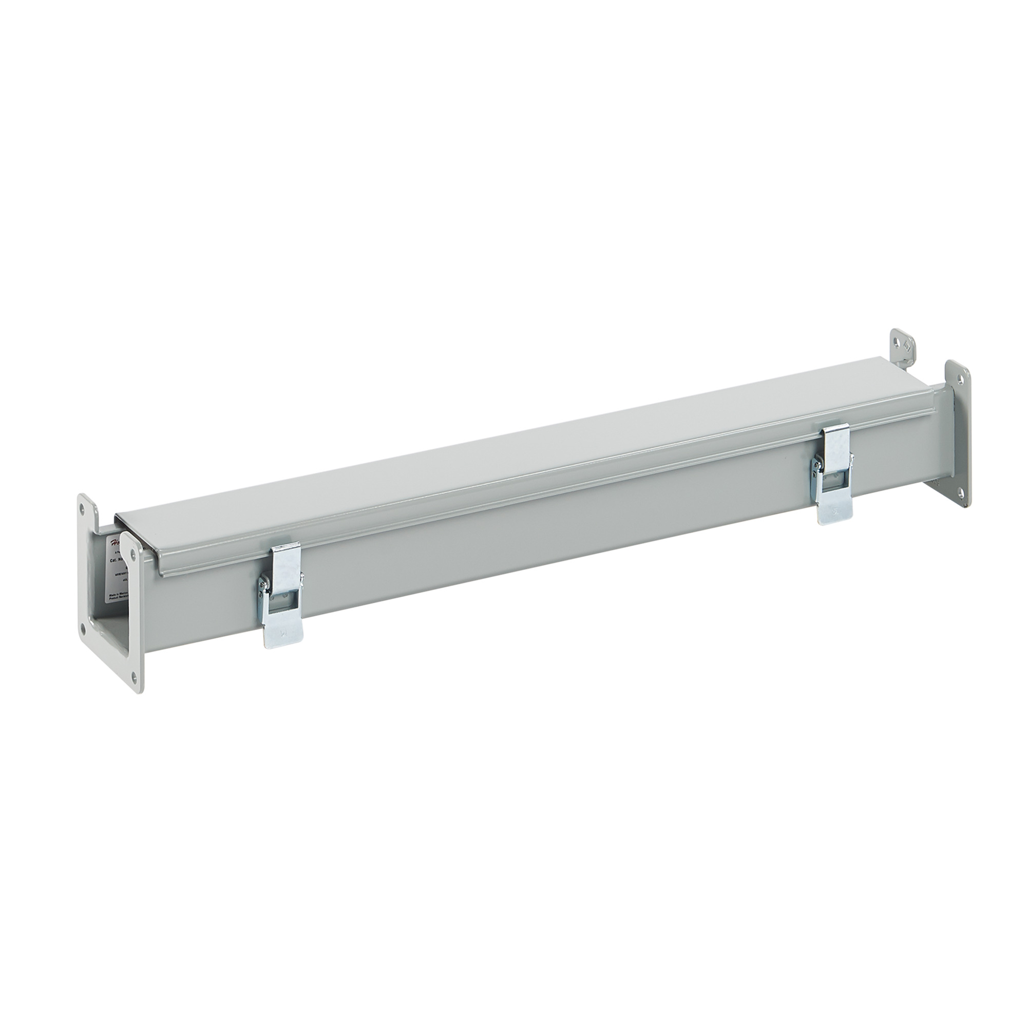 Straight Section Lay-in Hinged-Cover Type 12, 2.50x2.50x24.00, Gray, Steel