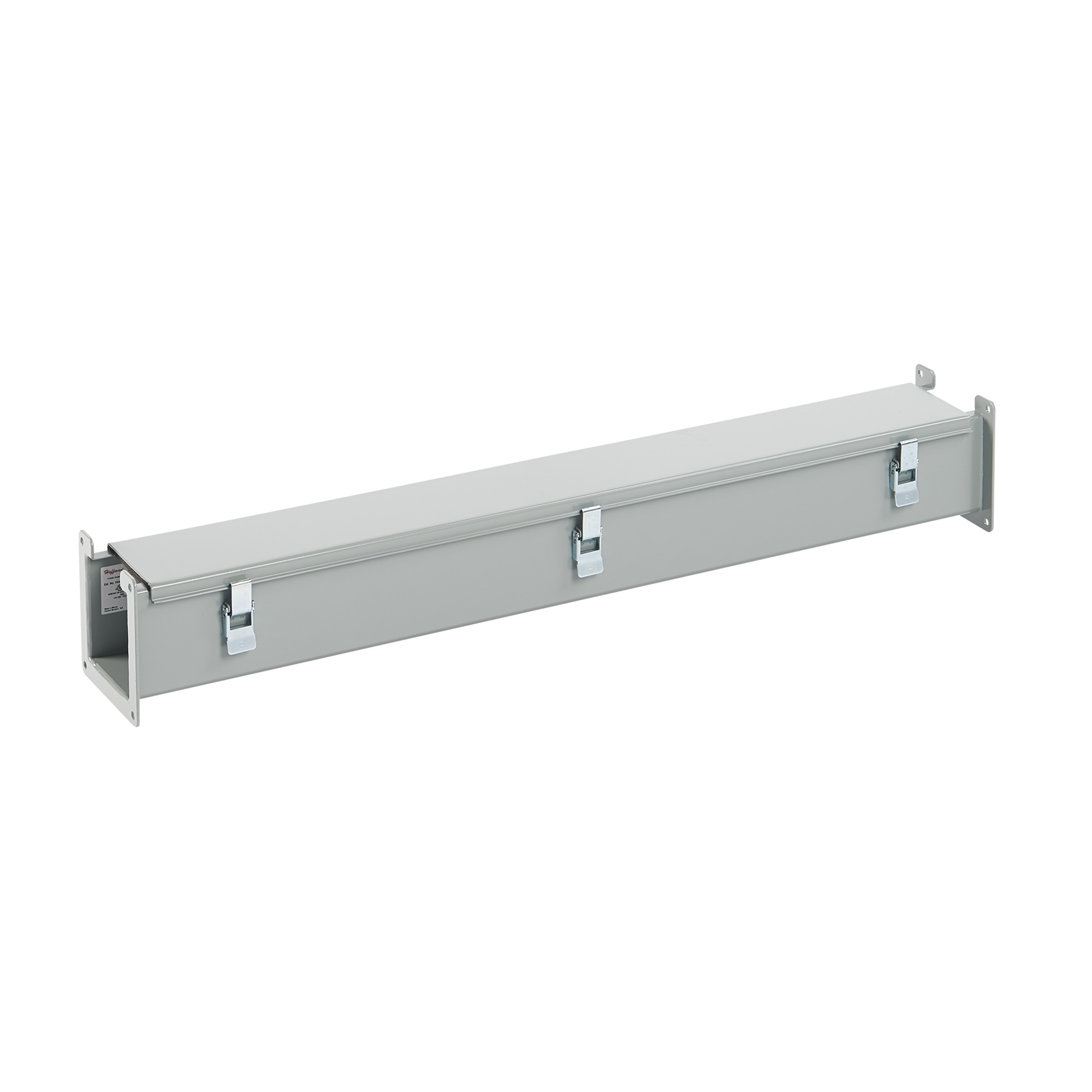 Straight Section Lay-in Hinged-Cover Type 12, 2.50x2.50x36.00, Gray, Steel