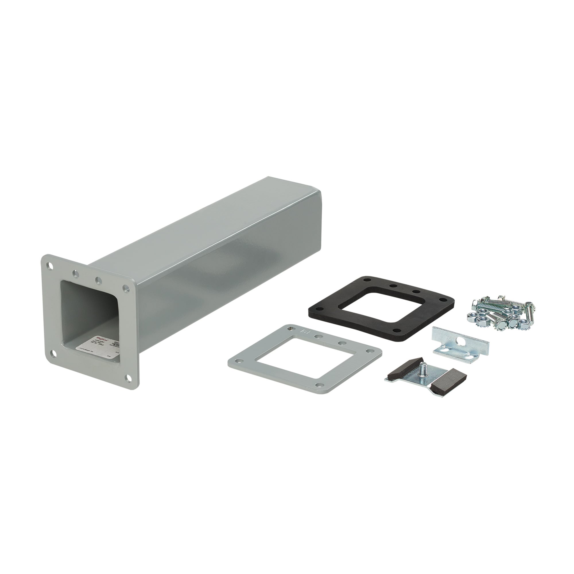 Cutoff Fitting Non-Lay-in, 2.50x2.50, Gray, Steel