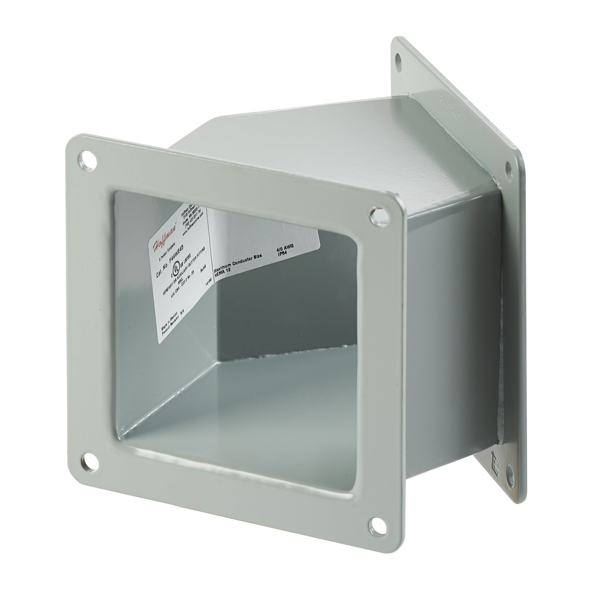 Elbow 45-Degree Feed-Through, 2.50x2.50, Gray, Steel