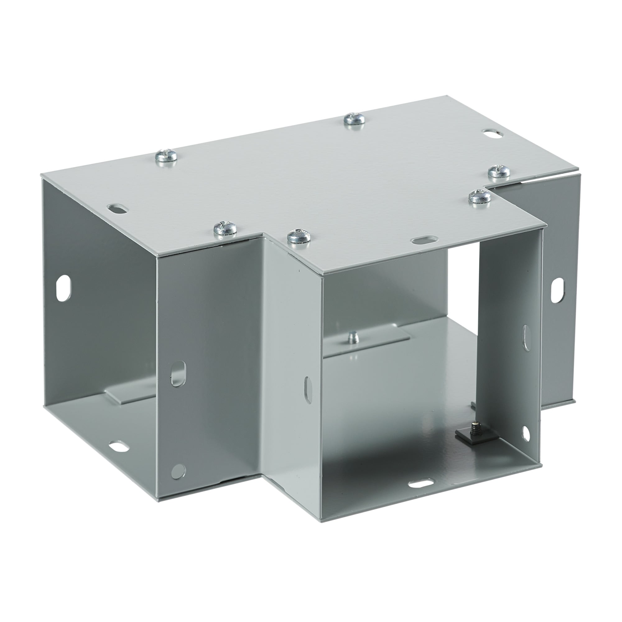 Flush Tee 90-Degree, 4.00x4.00, Gray, Steel
