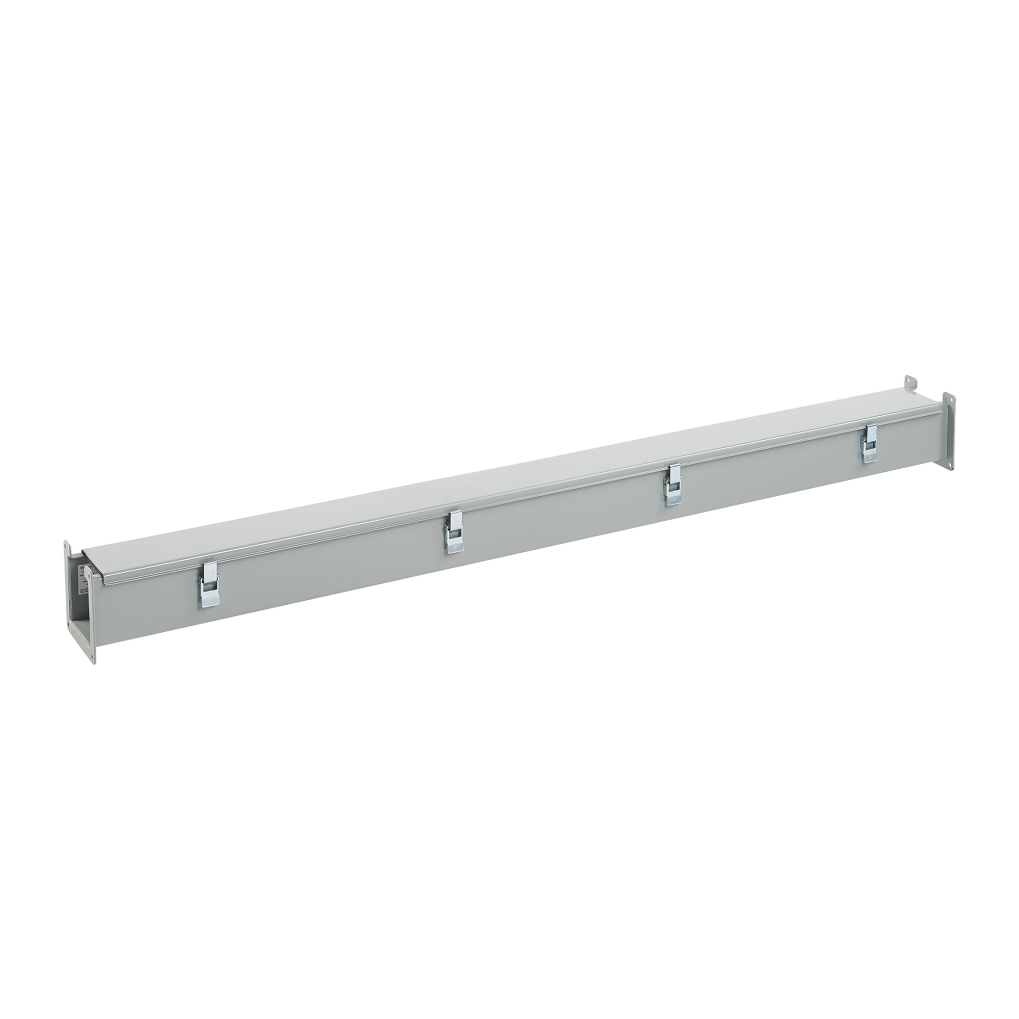 Straight Section Lay-in Hinged Cover Type 12, 4.00x4.00x120.00, Gray, Steel