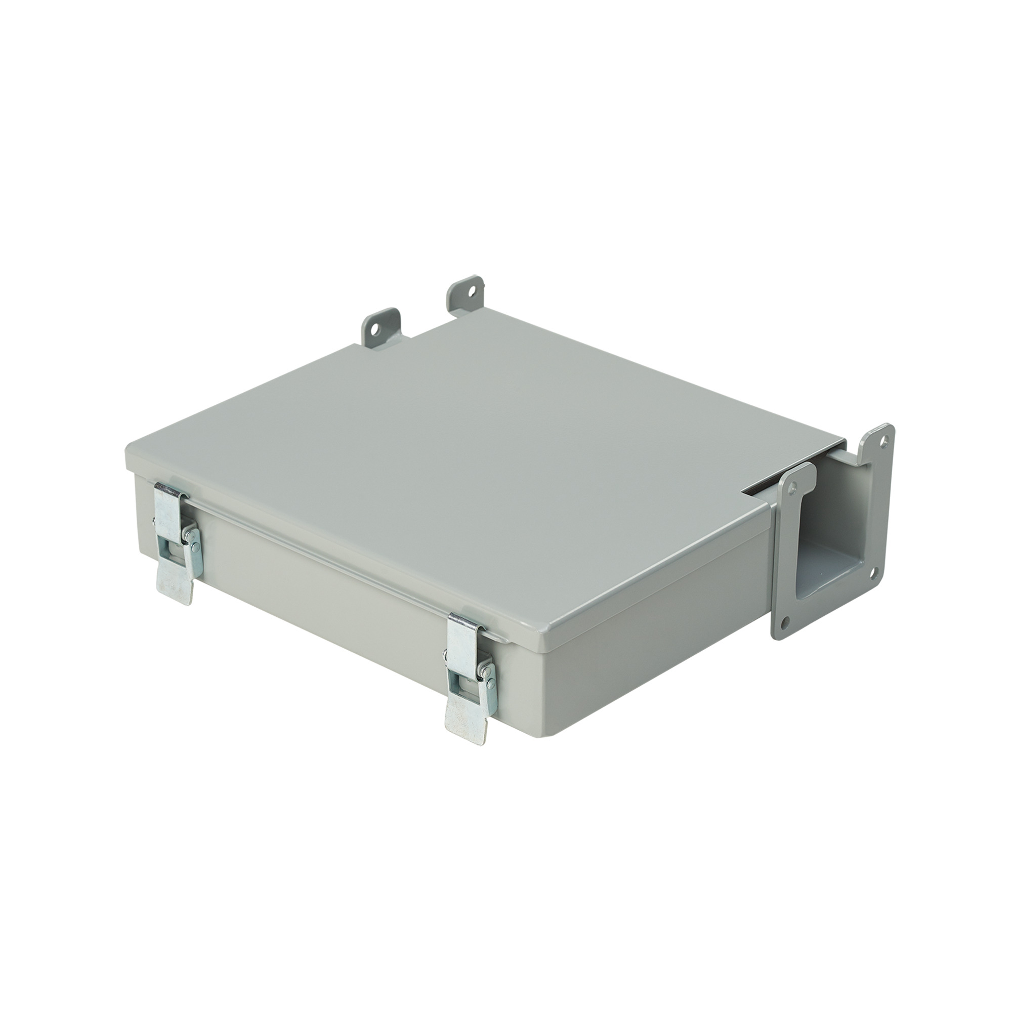 Junction Box Lay-in Hinged-Cover, 4.00x4.00, Gray, Steel
