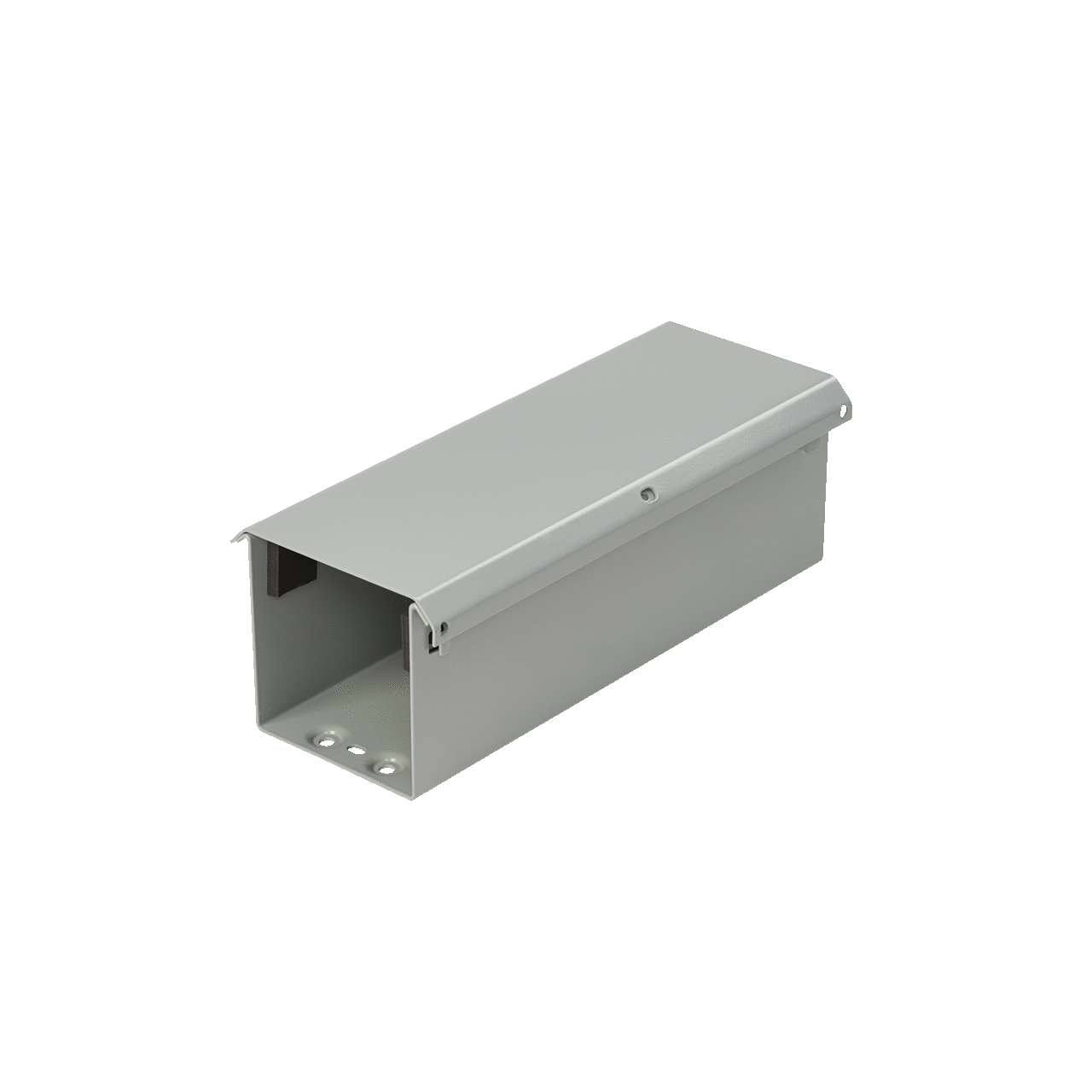 Lay-In NEMA Type 3R Wireway Straight Section, 4.00x4.00x60.00, Gray, Steel