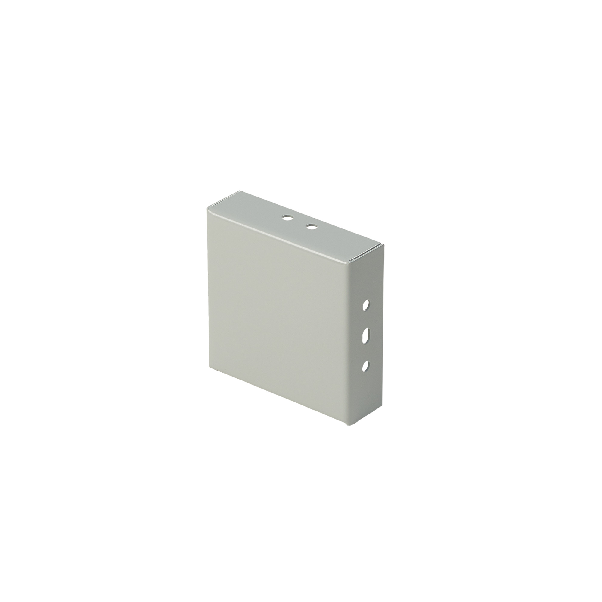 Closure Plate, fits 4.00x4.00, Gray, Steel