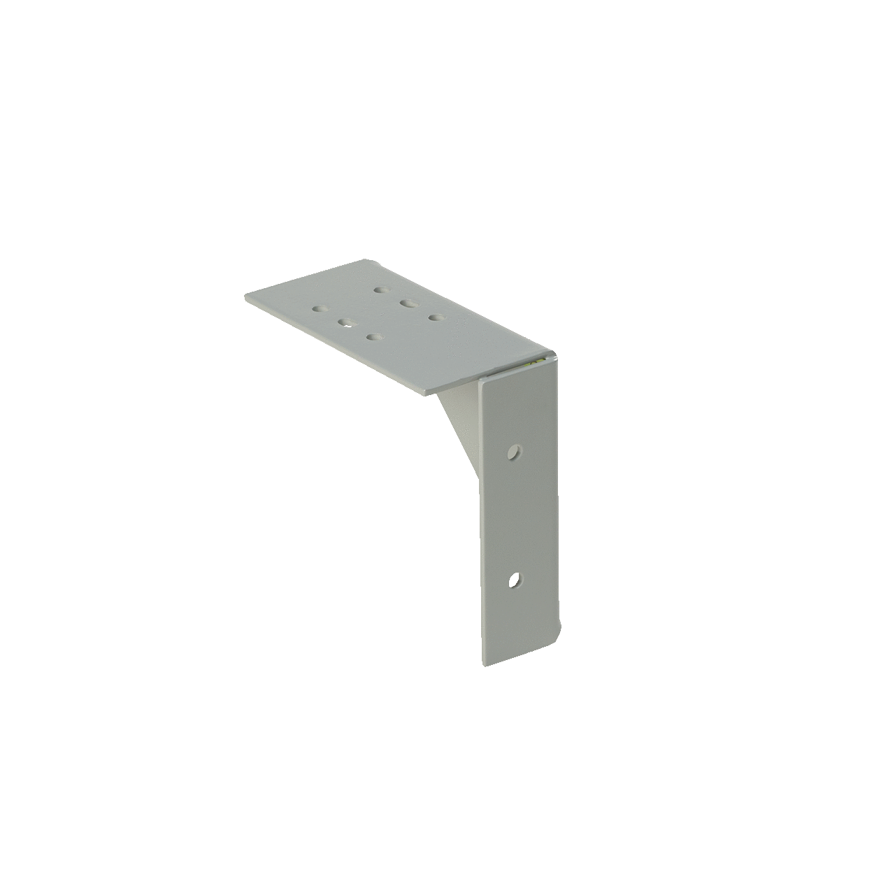 Wall Hanger, fits 4.00x4.00, Gray, Steel
