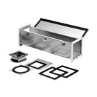 Straight Section Feed-Through Type 4X, 4.00x4.00x24.00, Brushed, SS304