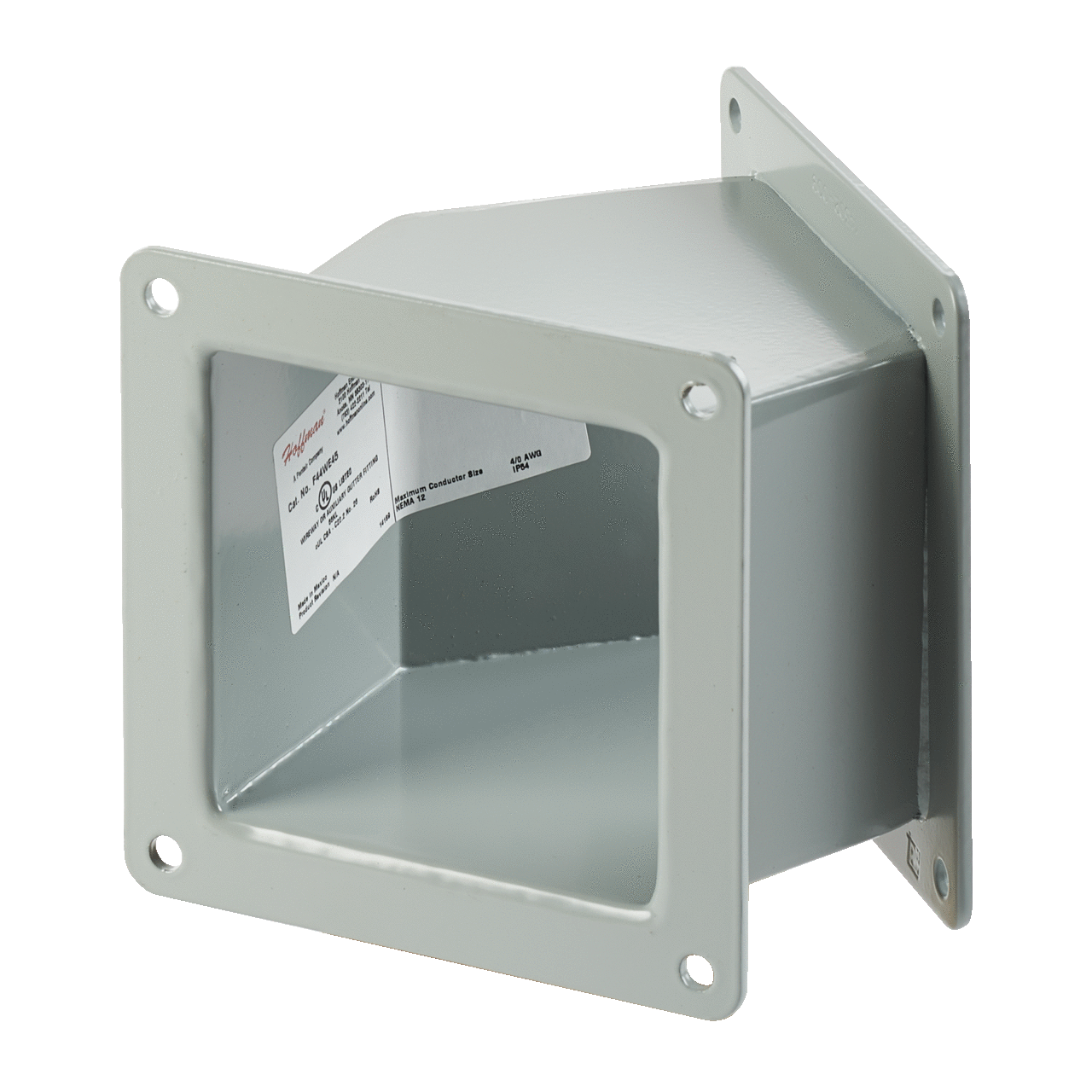 45-Degree Elbow, 4.00x4.00, Gray, Steel