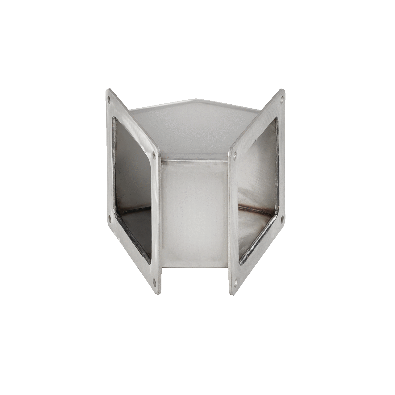 Elbow 45-Degree Feed-Through, 4.00x4.00, Brushed, SS304