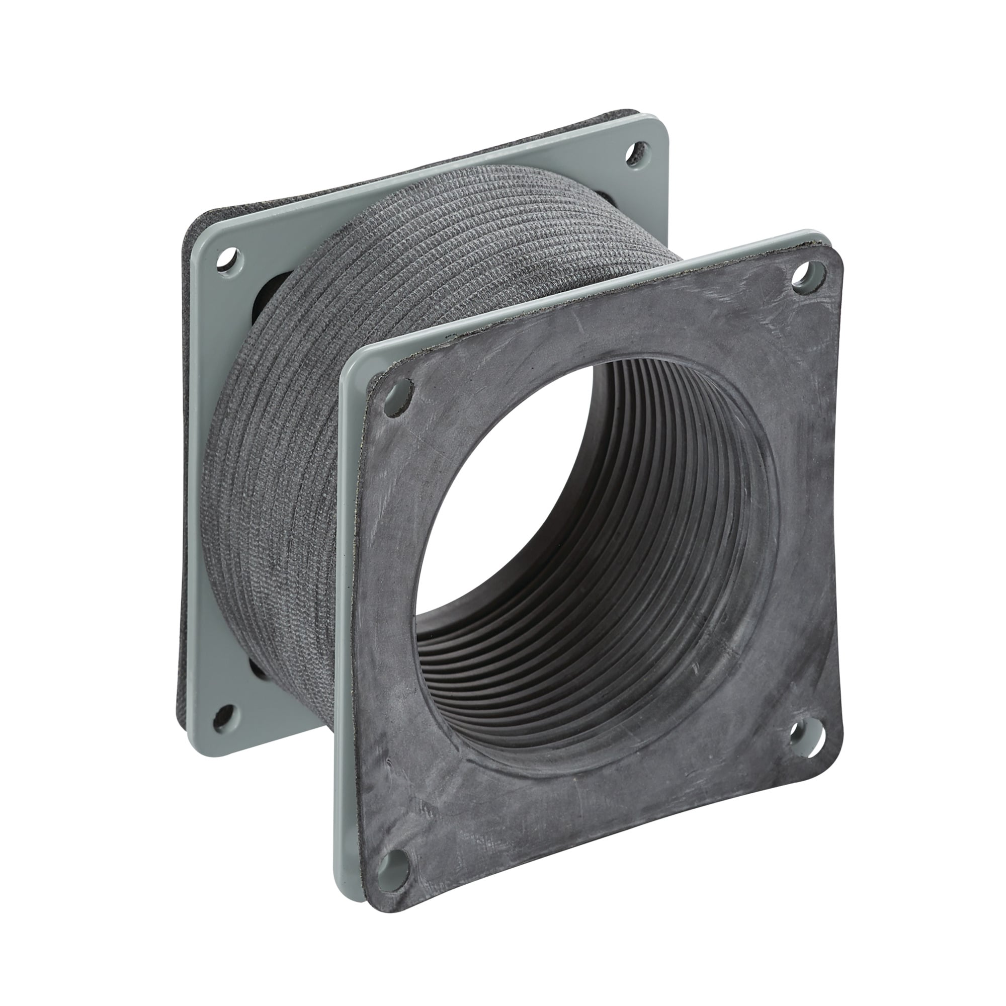 Flexible Fitting Feed-Through, 4.00x4.00, Textured, Hypalon Rubber