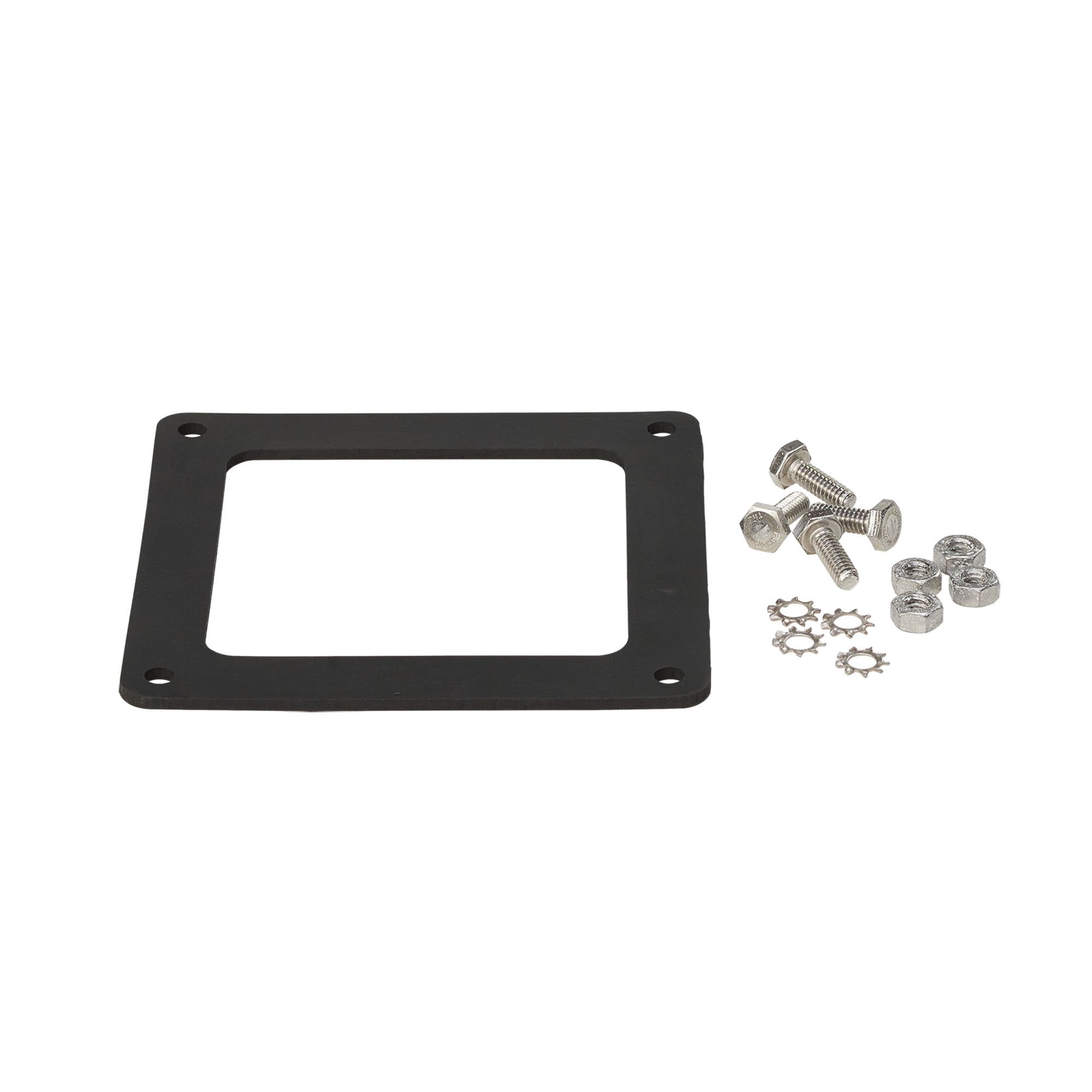 Gasket and Screws Feed-Through, fits 4.00x4.00, Brushed, SS304