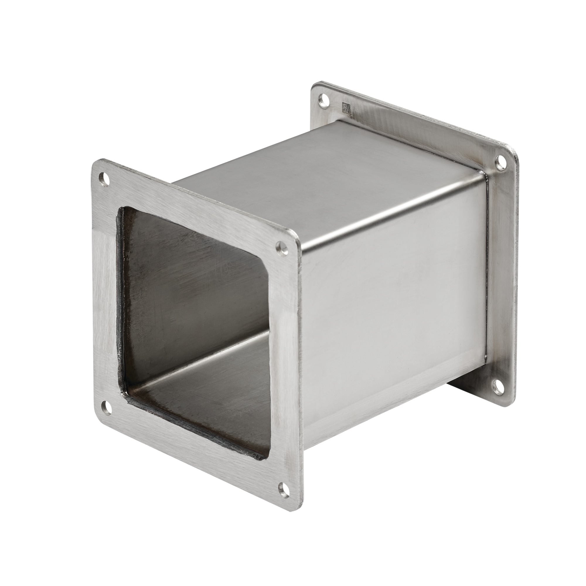 Nipple Feed-Through Wireway, 4.00x4.00x6.00, Brushed, Stainless Steel 304