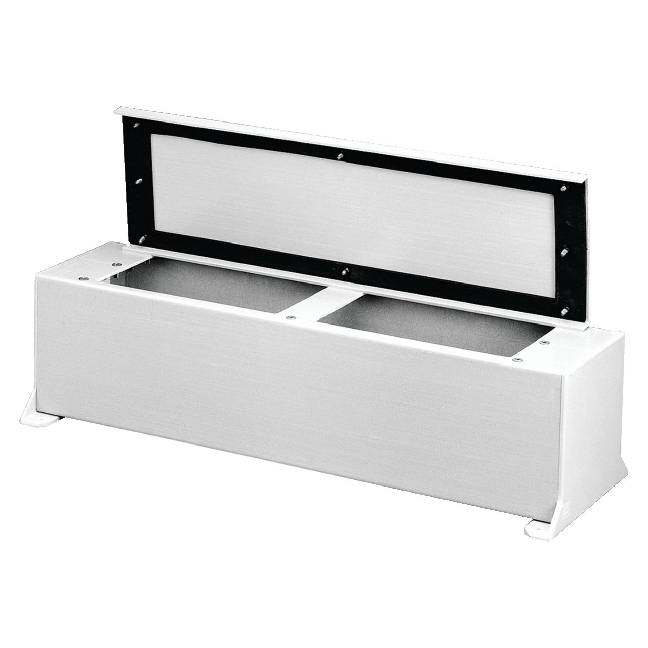 Fiberglass Wiring Trough, NEMA Type 12 and 3R, 6.00x6.00x60.00, Fiberglass