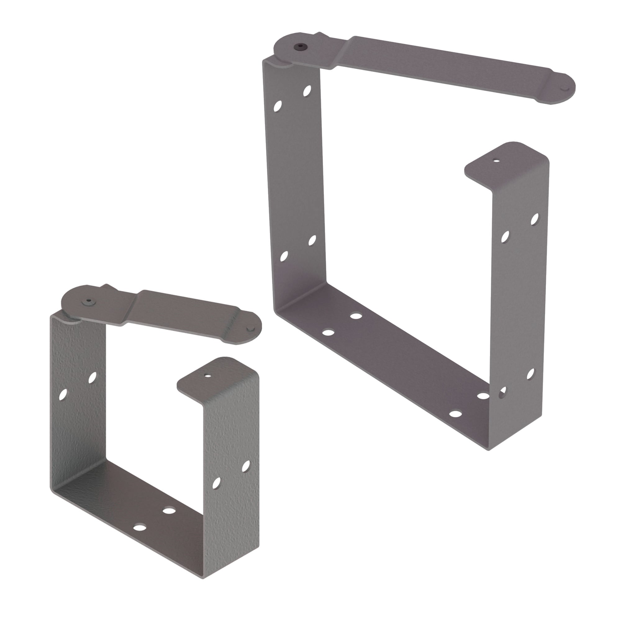 Universal U-Connector for LayIn Wireway, fits 6.00x6.00, Gray, Mild Steel