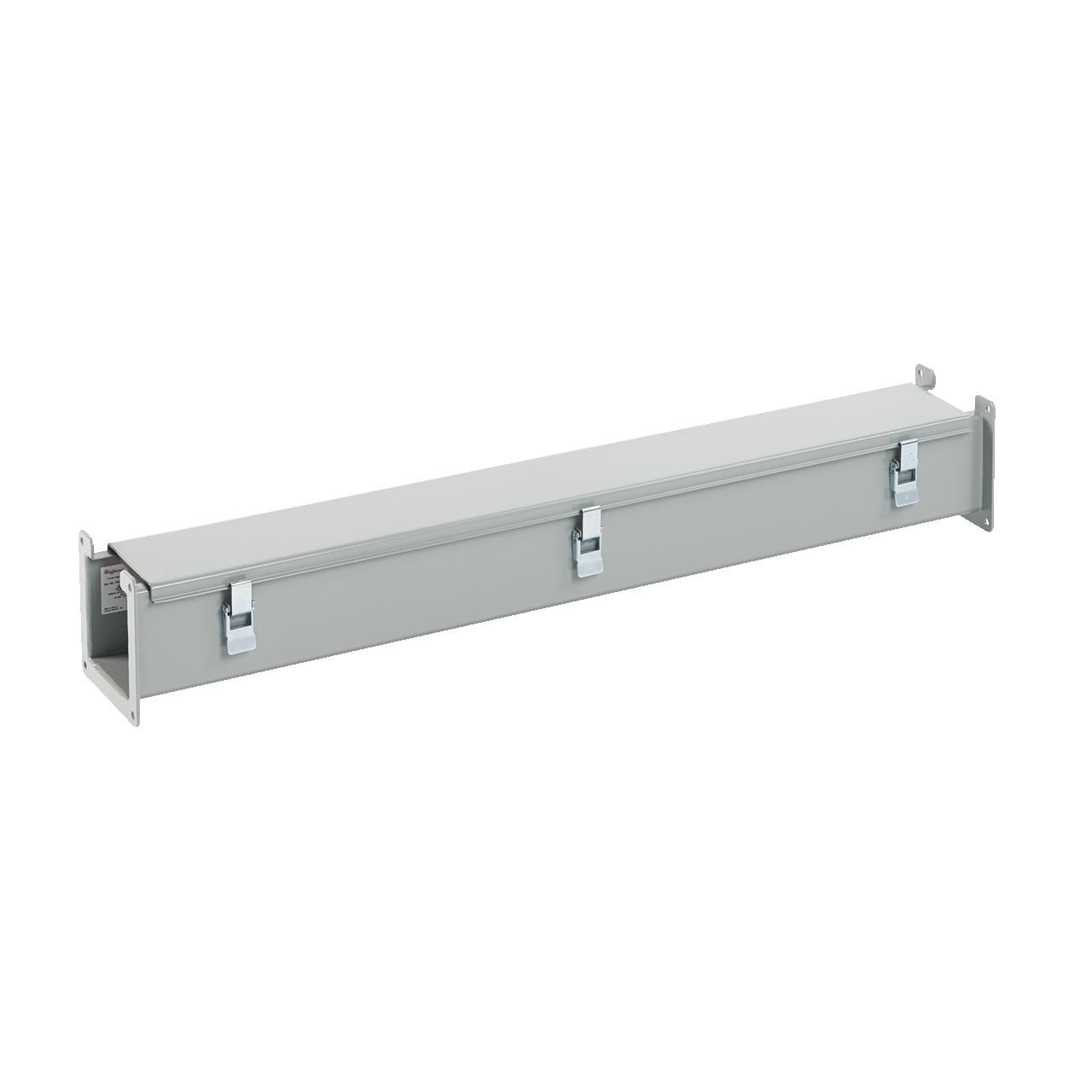 Straight Section, Lay-in Hinged-Cover, Type 12, 6.00x6.00x36.00, Gray, Steel
