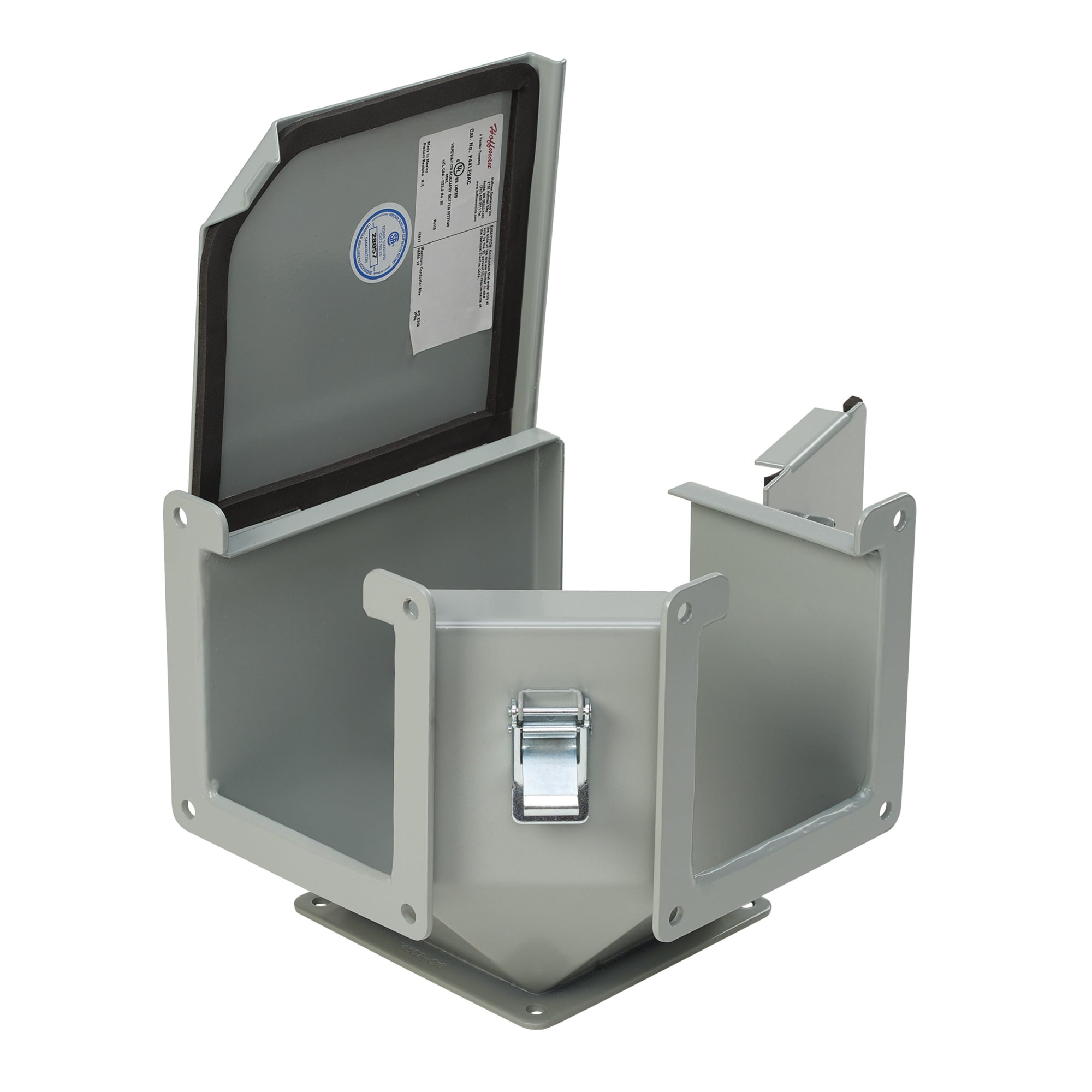 Elbow 90-Degree Outside Top Opening, 6.00x6.00, Gray, Steel
