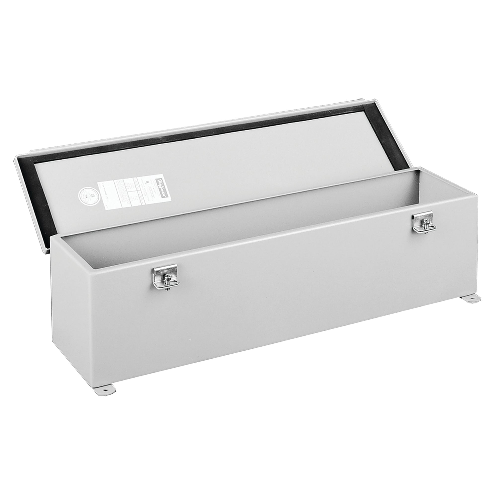 Hinged Cover Wiring Trough NEMA Type 12, 6.00x6.00x12.00, Gray, Steel