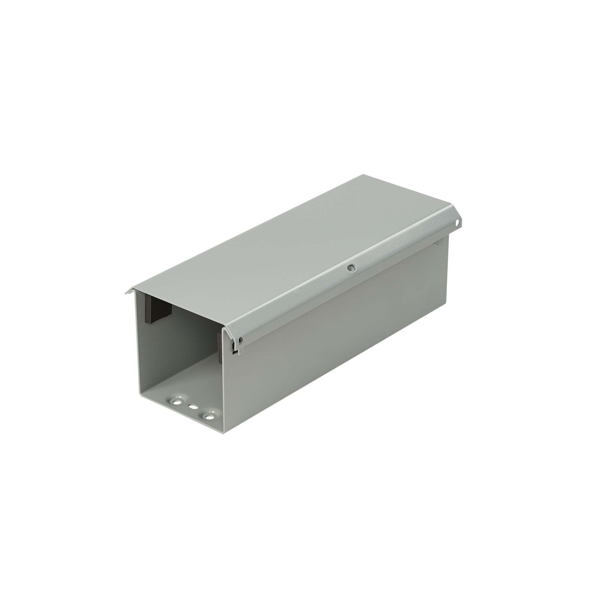 Lay-In NEMA Type 3R Wireway Straight Section, 6.00x6.00x12.00, Gray, Galv Steel