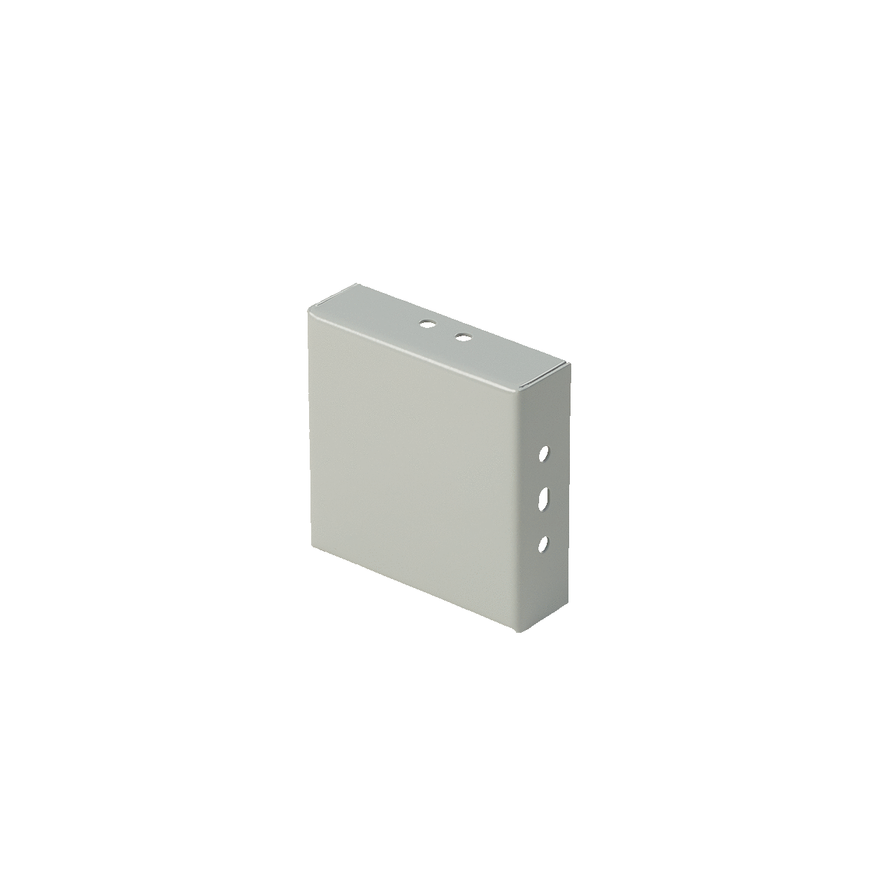 Closure Plate, fits 6.00x6.00, Gray, Steel