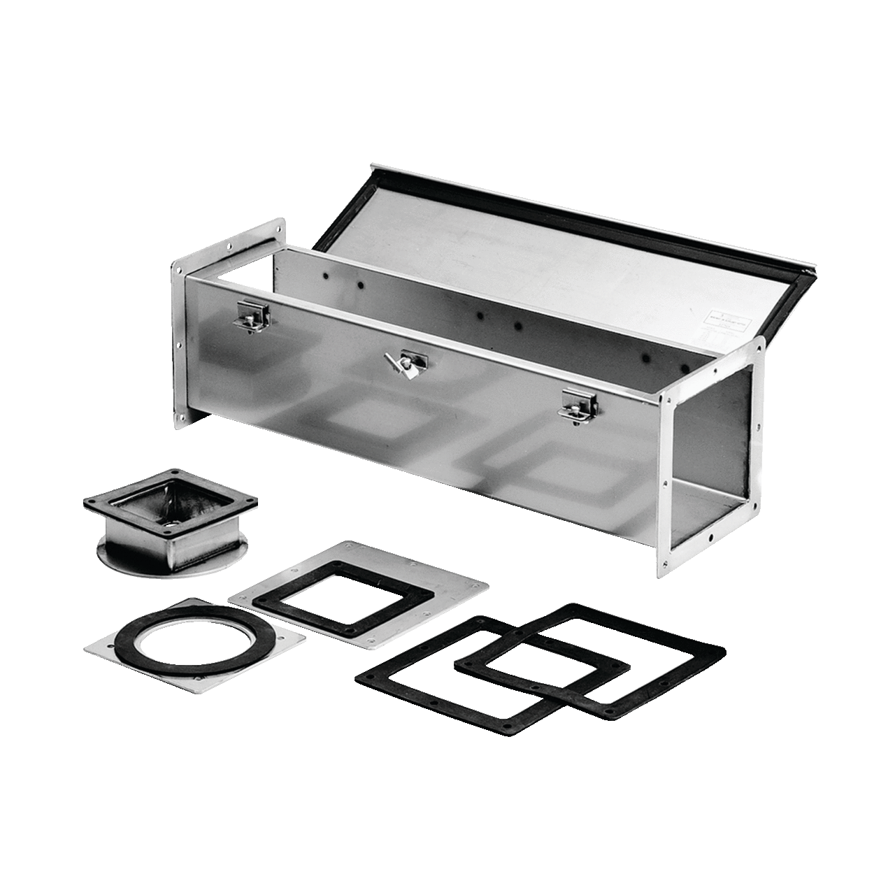 Stainless Steel Feed-Through Type 4X Straight Section, 6.00x6.00x24.00