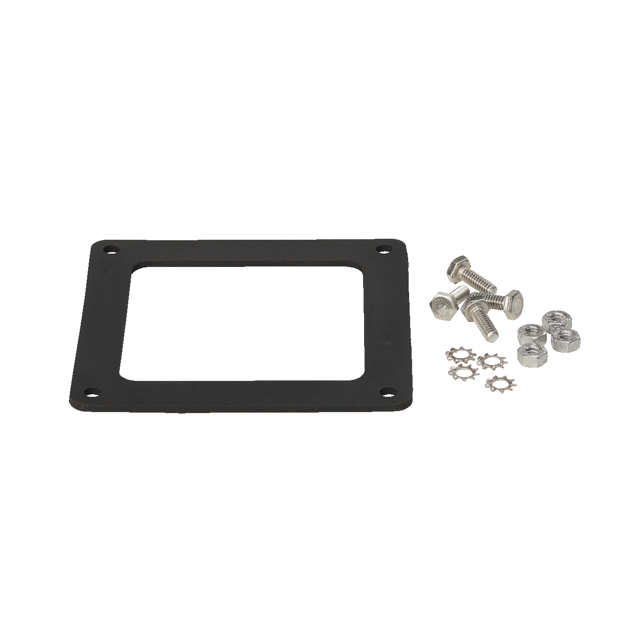 Gasket and Screws Feed-Through, fits 6.00x6.00, Brushed, SS304