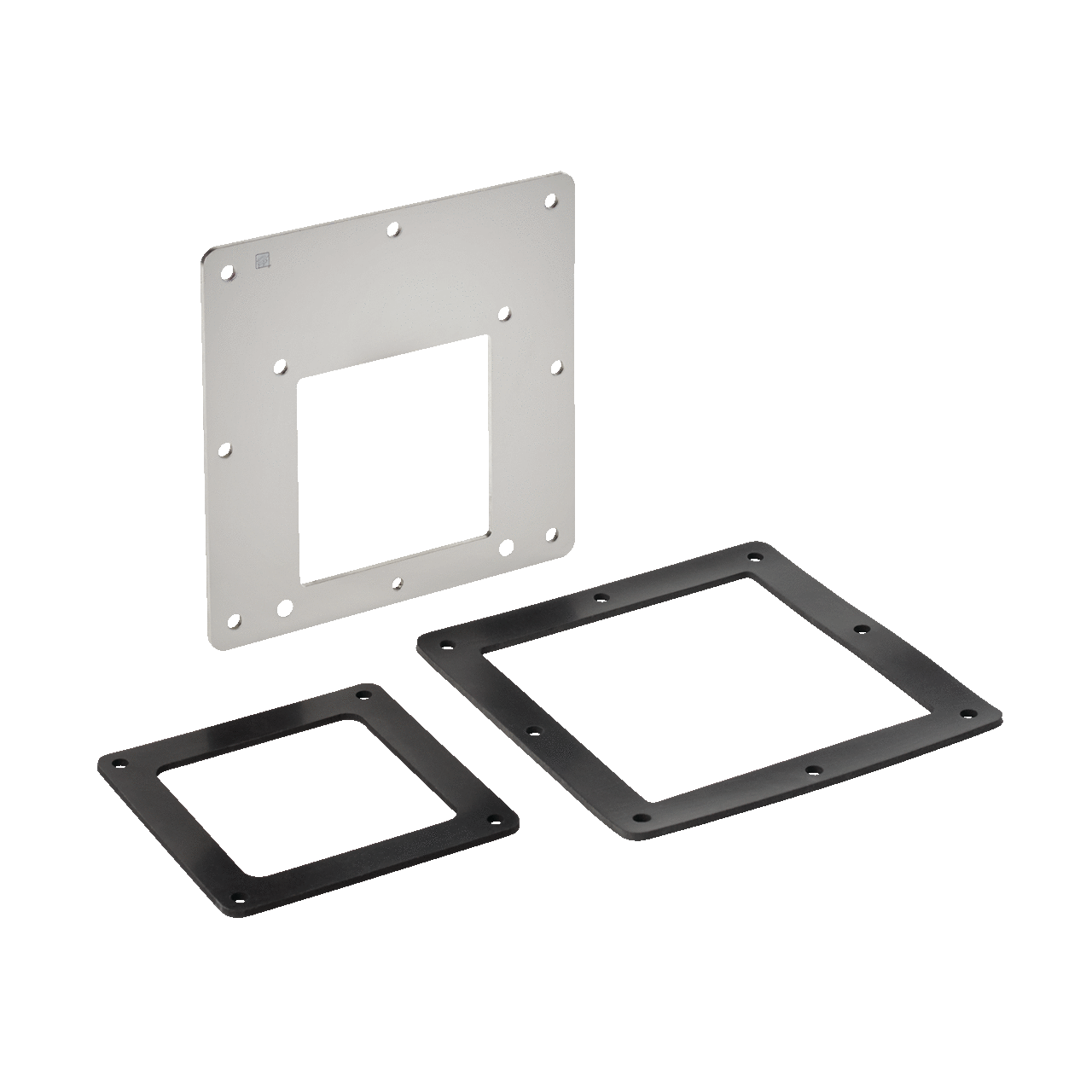 Reducer Bushings Feed-Through Edge Hole, 6x6 to 4x4, Brushed, SS304
