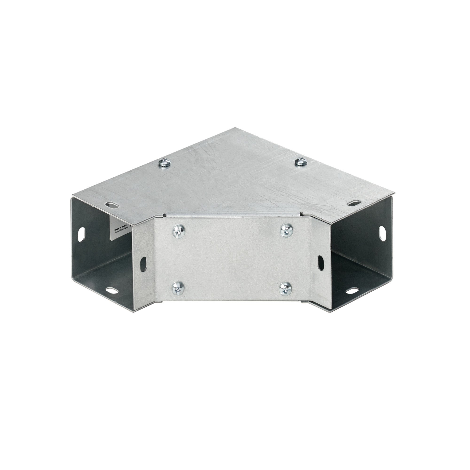 Elbow 90-Degree Lay-in Inside Opening, fits 8.00x8.00, Galvanized, Steel