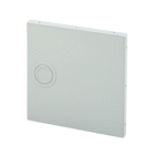 Closure Plate with knockouts, 8.00x8.00, Gray, Steel