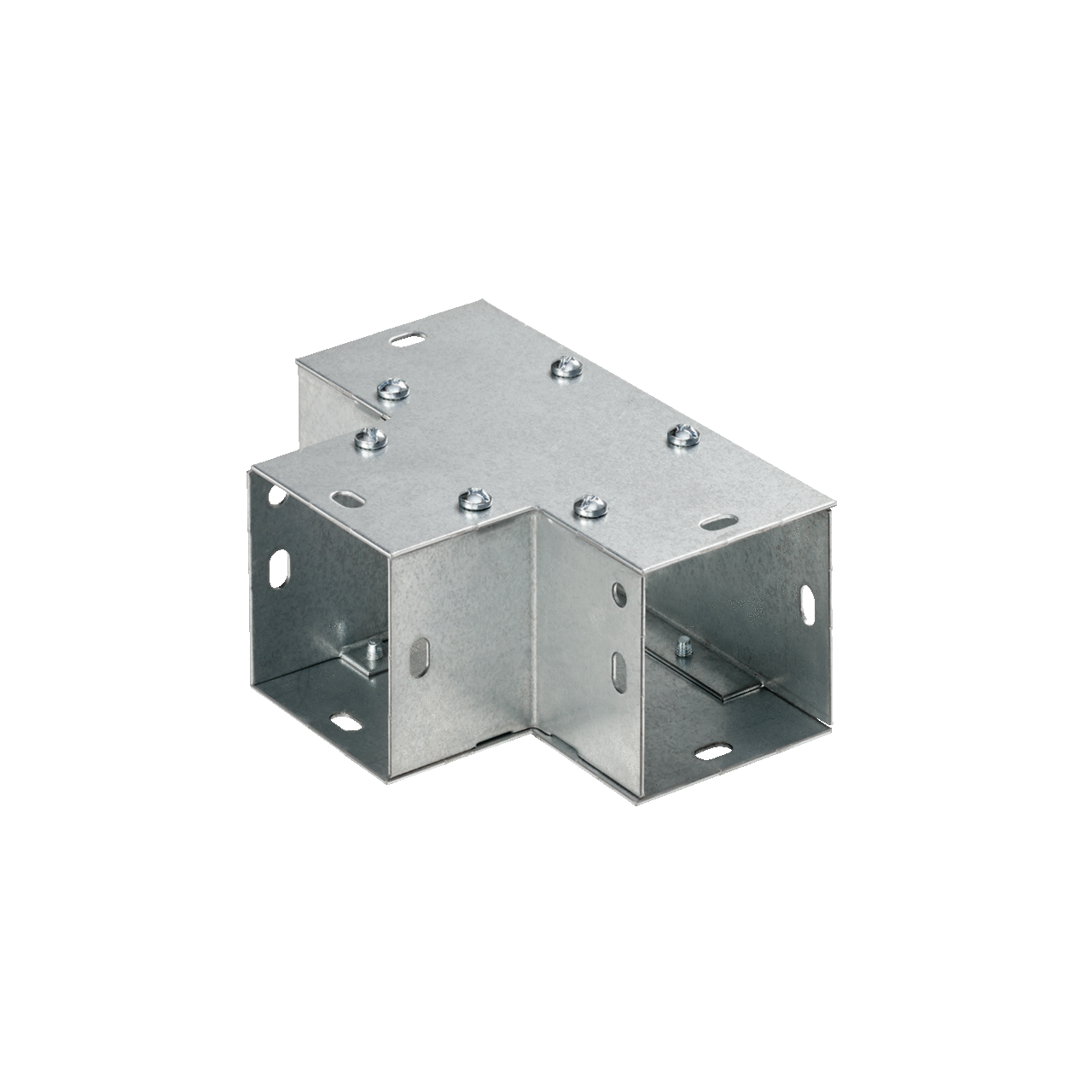 Galvanized 90-Degree Flush Tee, 8.00x8.00, Steel