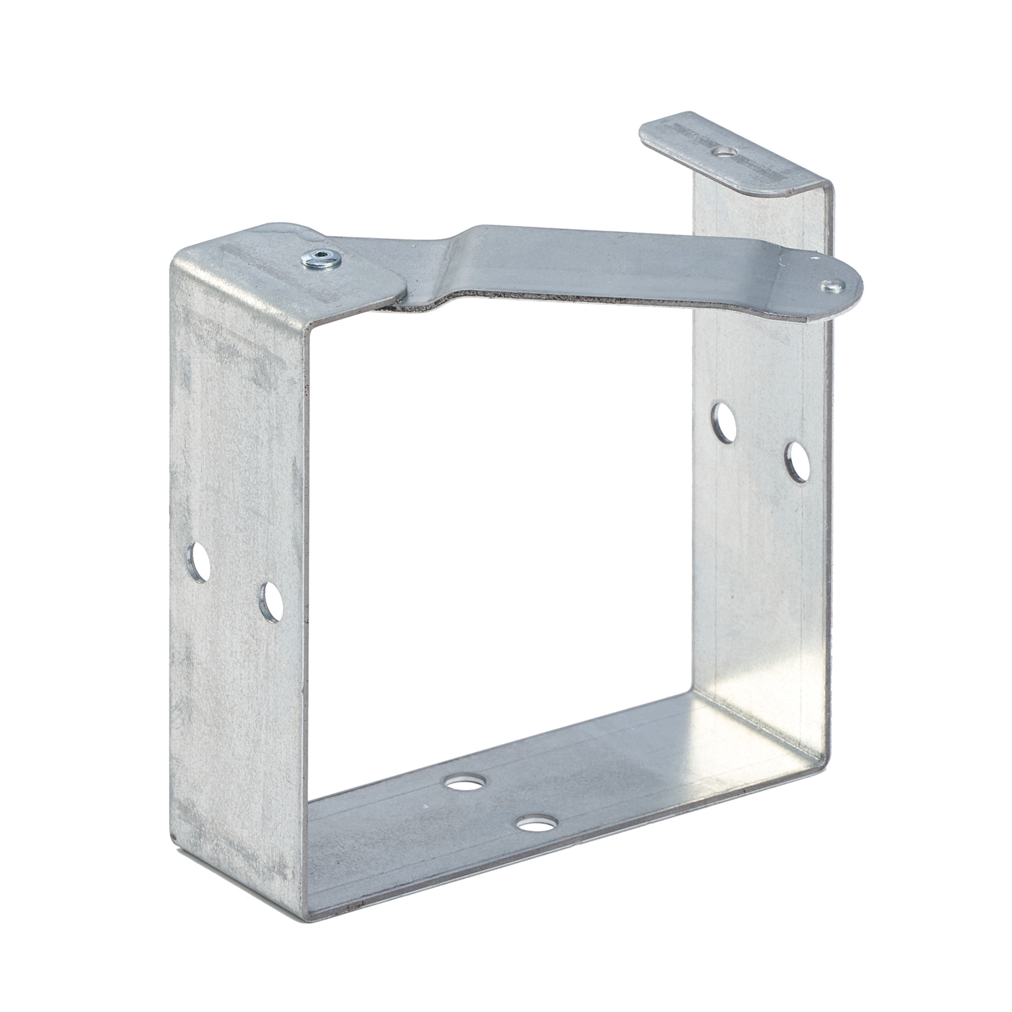Universal U-Connector for LayIn Wireway, fits 8.00x8.00, Galvanized, Mild Steel
