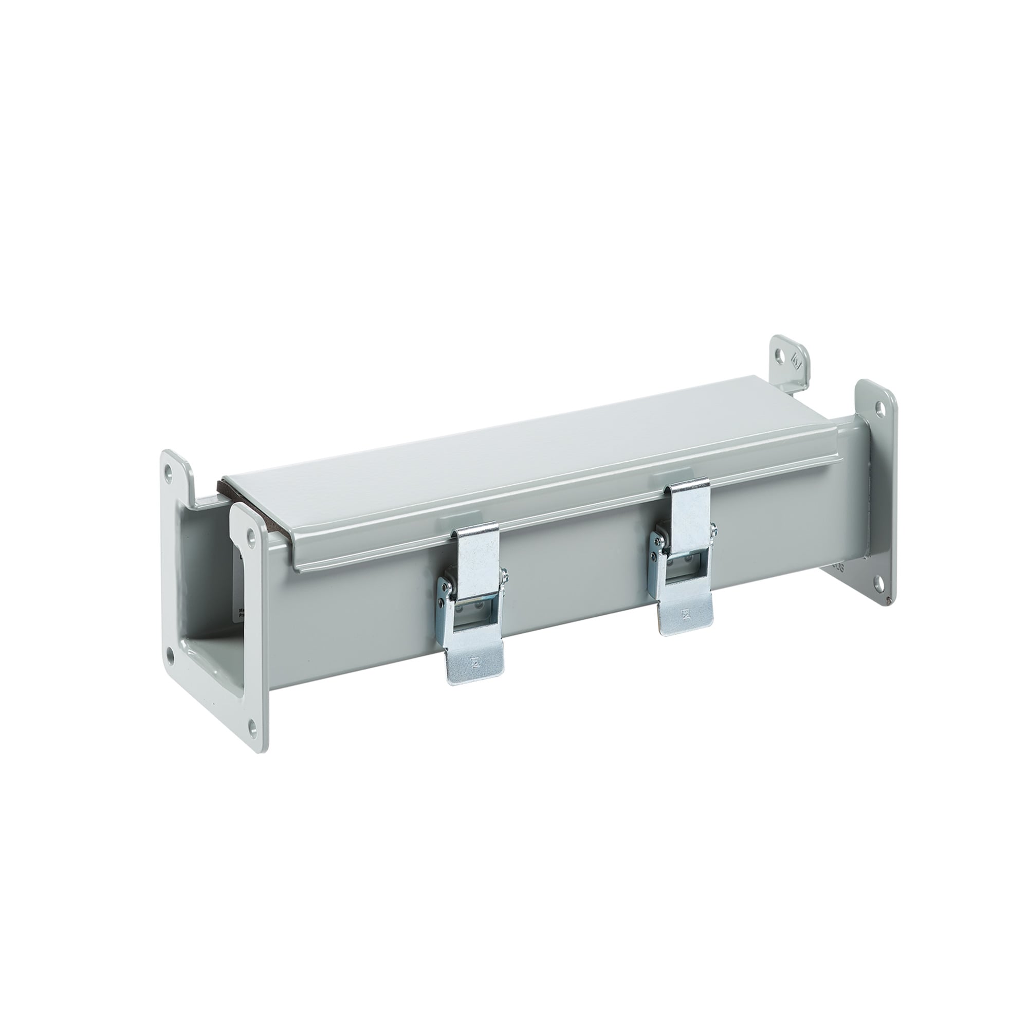 Straight Section Lay-in Hinged Cover Type 12, 8.00x8.00x12.00, Gray, Steel