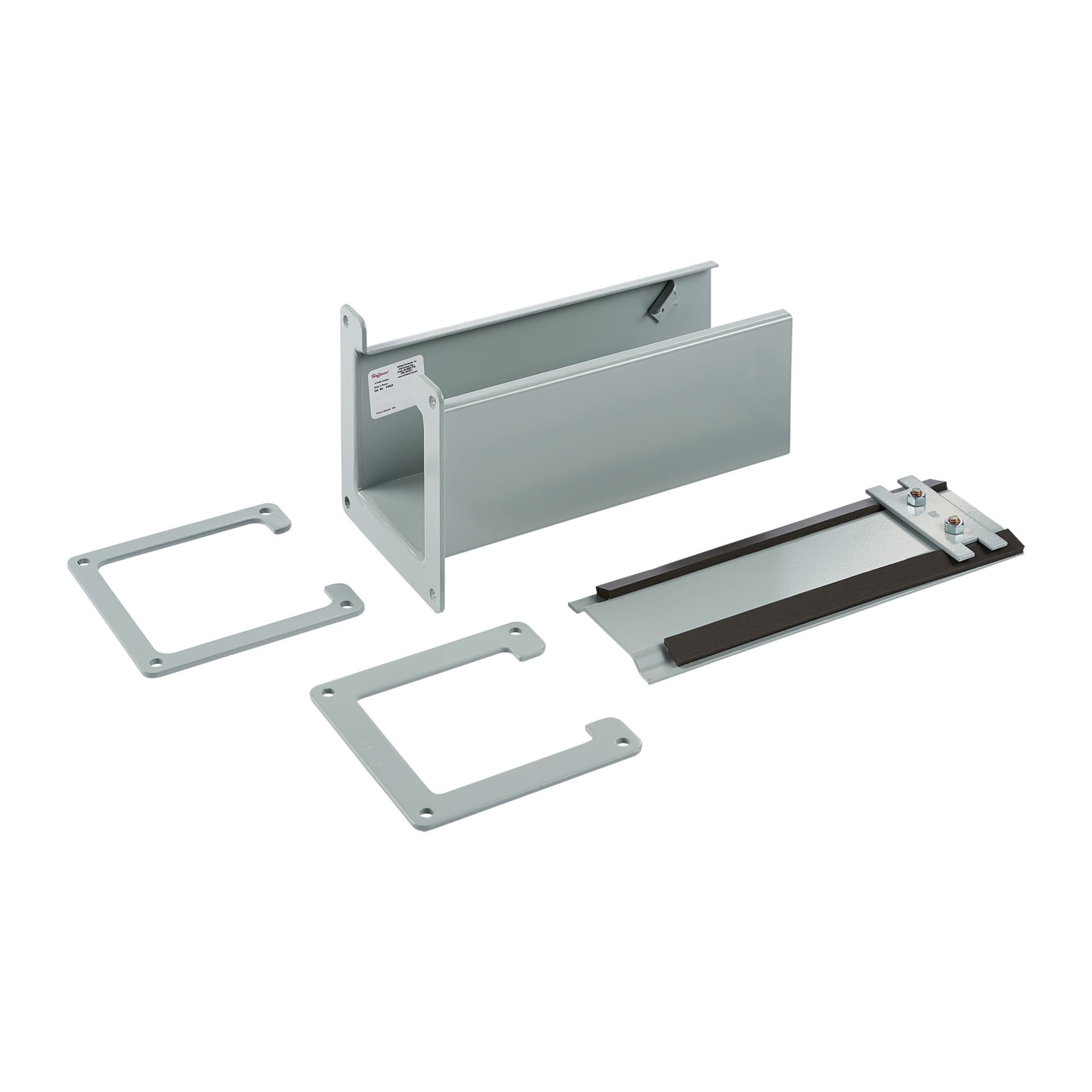 Telescope Fitting Lay-In Hinged Cover, 8.00x8.00, Gray, Steel