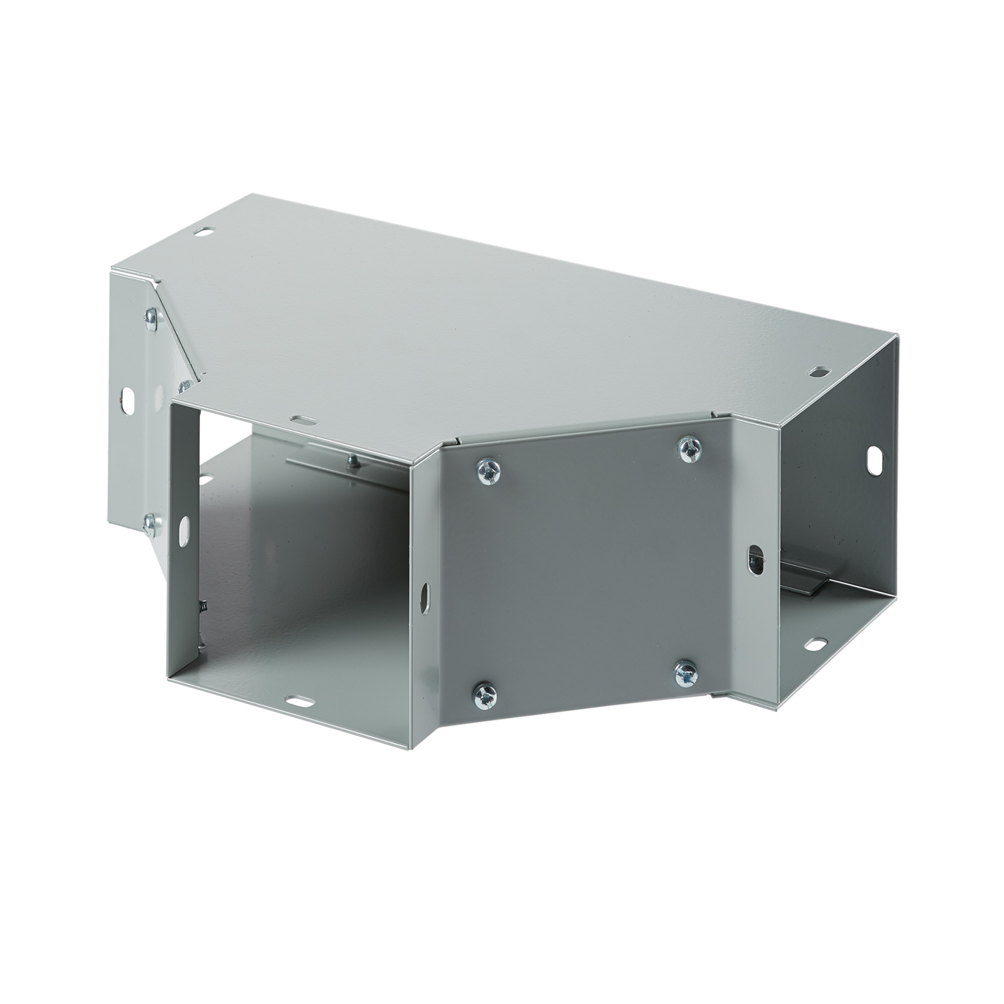 Sweep Tee LayIn Wireway, fits 8.00x8.00, Gray, Mild Steel