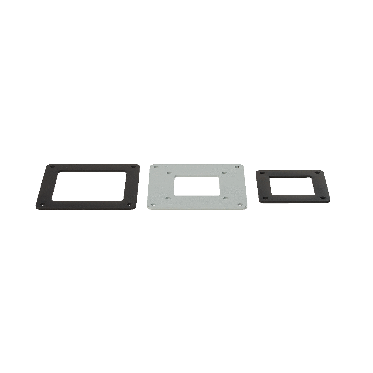 Reducer Bushings Feed-Through Edge Hole, 8x8 to 6x6, Gray, Steel