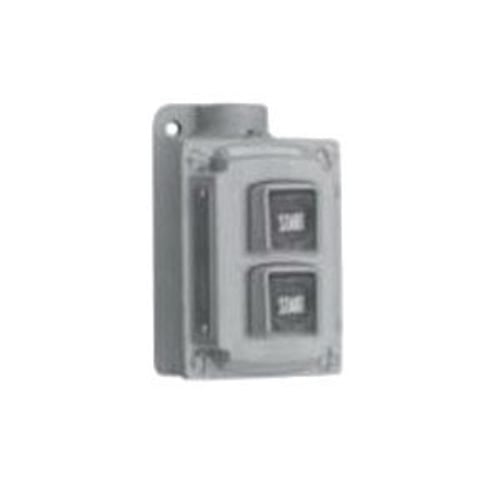 Contender; Pushbutton Station; 600 Volt AC, 10 Amp, Momentary, 2NO/2NC, Malleable Iron Body and Cover, Brown