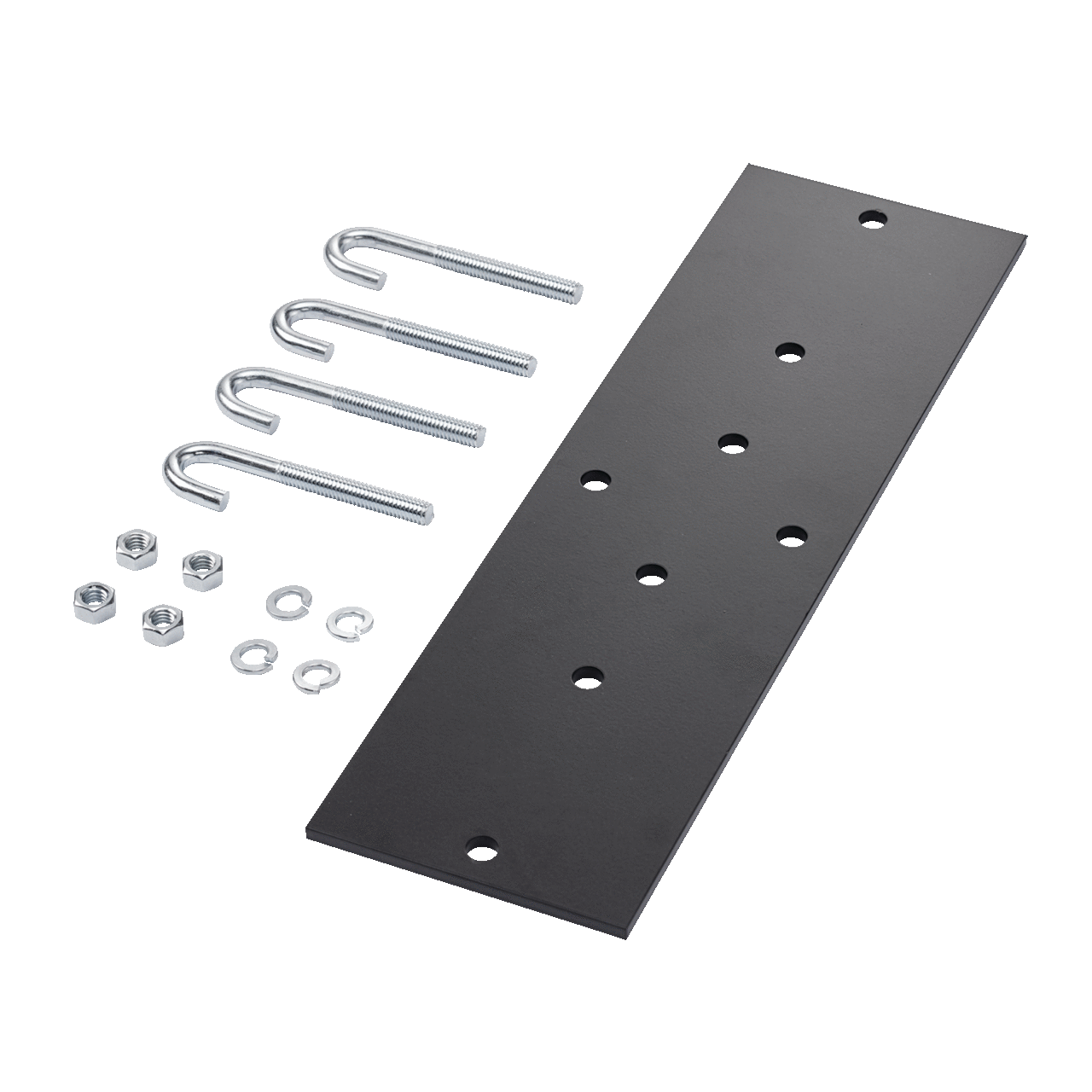 Rack-to-Runway Mounting Plate Kit, Fits 6.00 and 12.00, Black, Steel